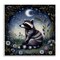 Stupell Industries Raccoon Under Night Forest Wall Plaque Art Design by The Dutch Lady